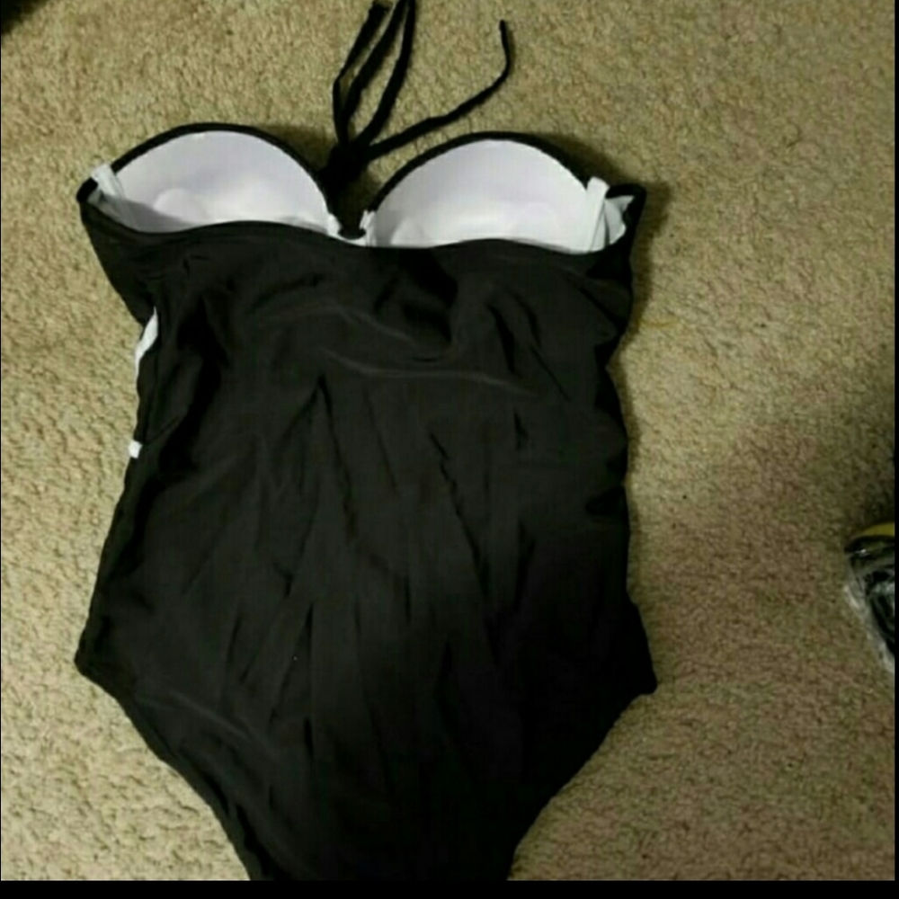 One Piece Swimsuit Set Sexy Halter Monokini Bathin - Picture 3 of 4